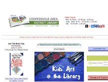 Tablet Screenshot of coopersvillelibrary.org
